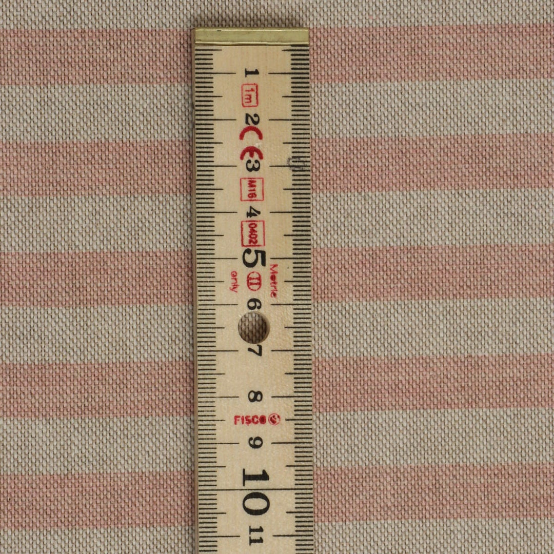 Stanford Stripe Red Double Width Fabric