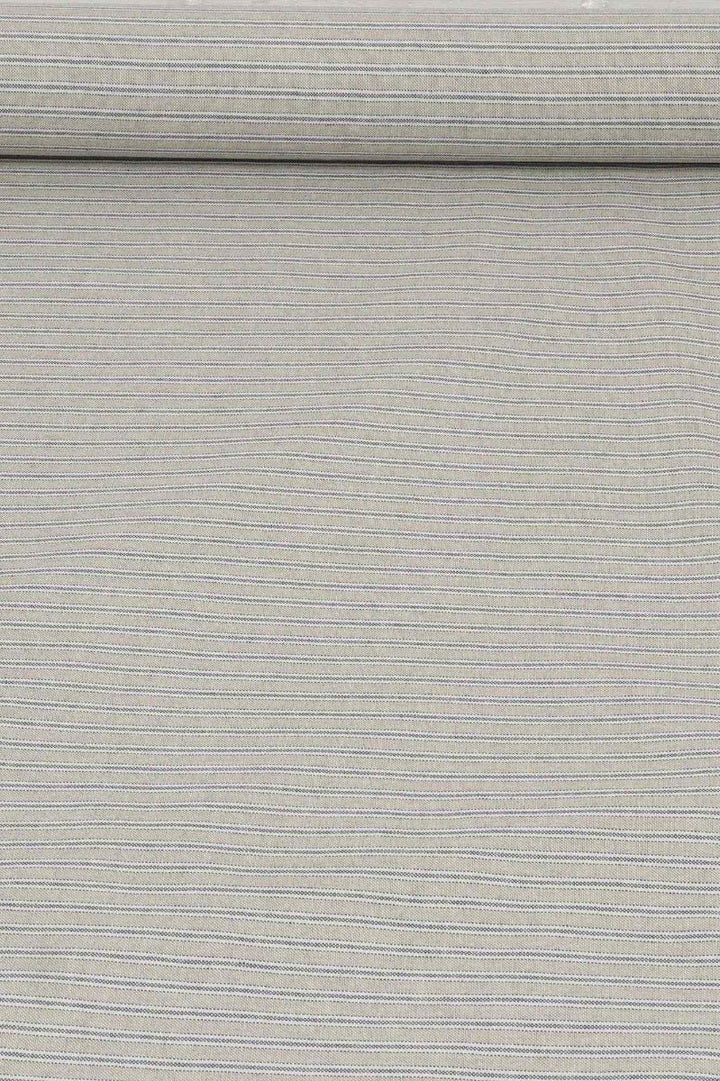 Yale Ticking Stripe Blue Double Width Fabric