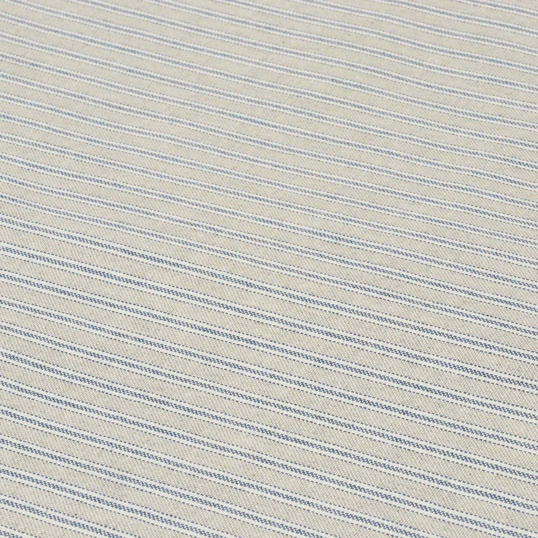 Yale Ticking Stripe Blue Double Width Fabric