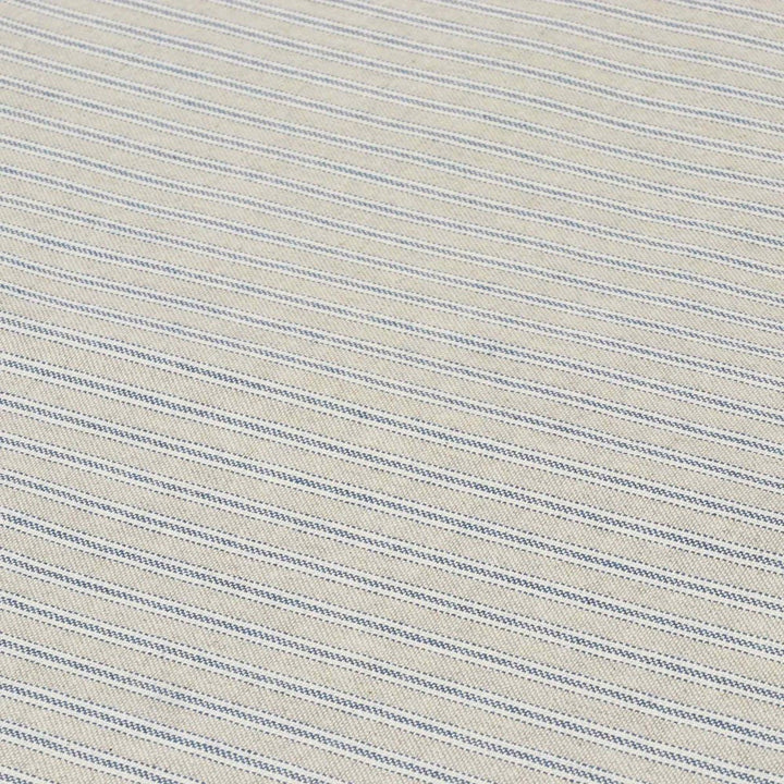 Yale Ticking Stripe Blue Double Width Fabric