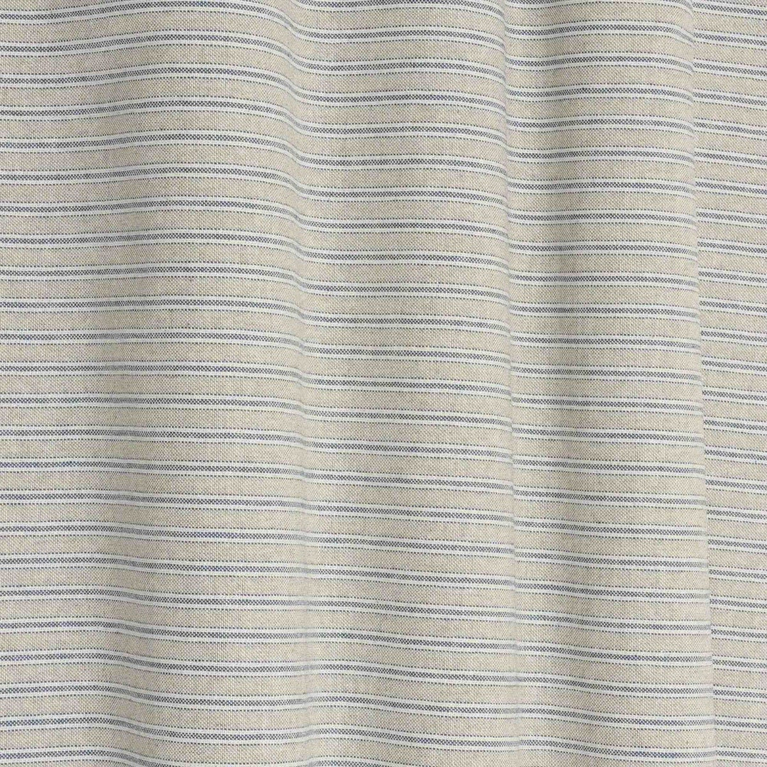 Yale Ticking Stripe Blue Double Width Fabric