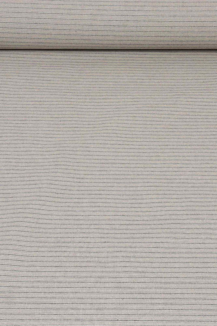 Yale Ticking Stripe Charcoal Double Width Fabric