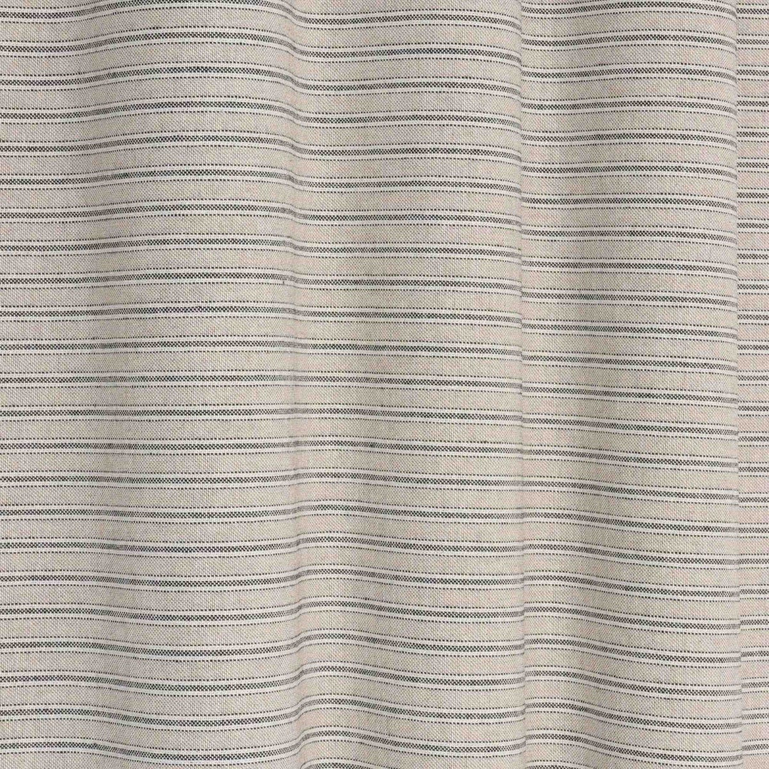 Yale Ticking Stripe Charcoal Double Width Fabric