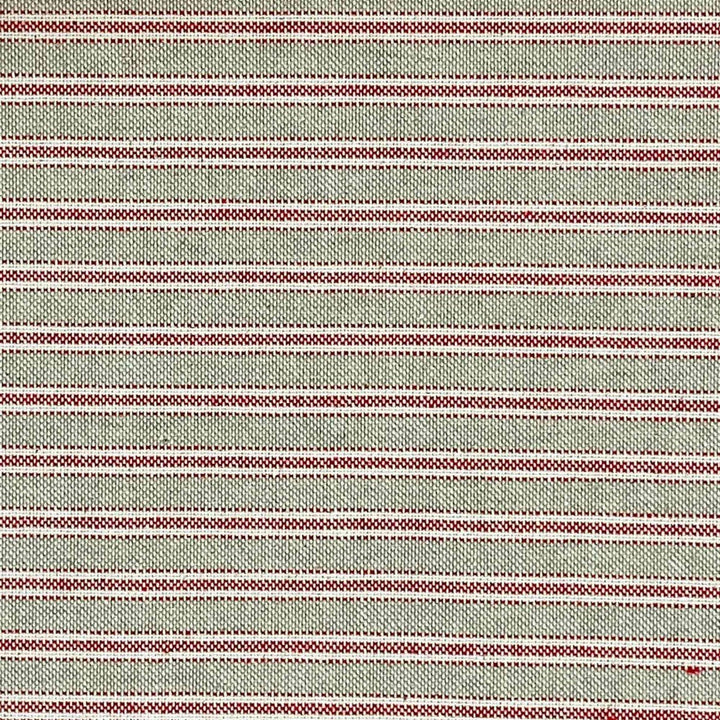 Yale Ticking Stripe Red Double Width Fabric