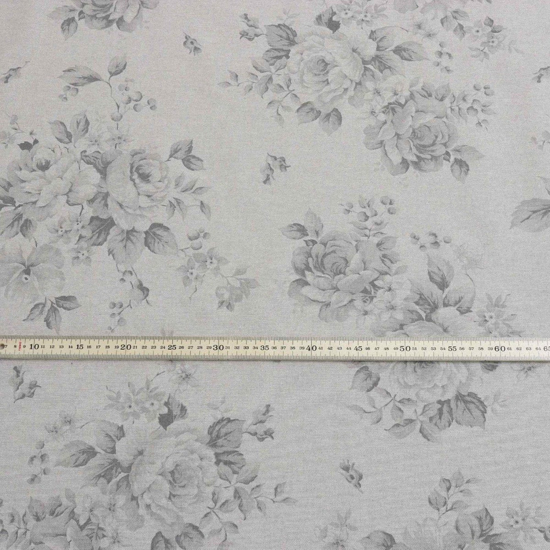 Dorothy Rose Dove Grey Double Width Fabric