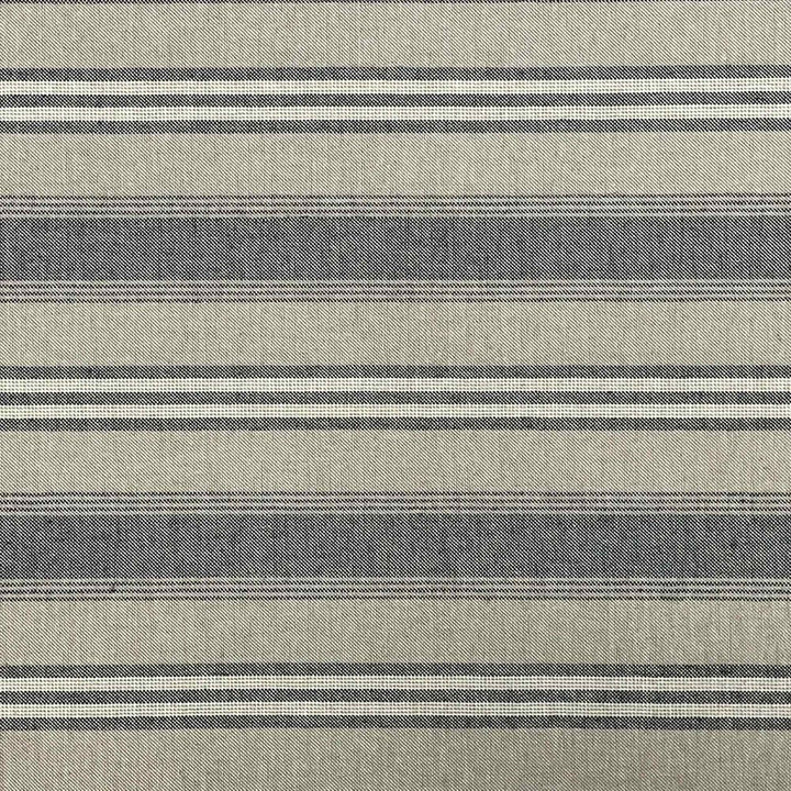 Harvard Stripe Charcoal Double Width Fabric