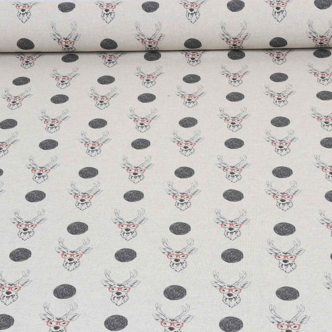 Comical Reindeer Fabric