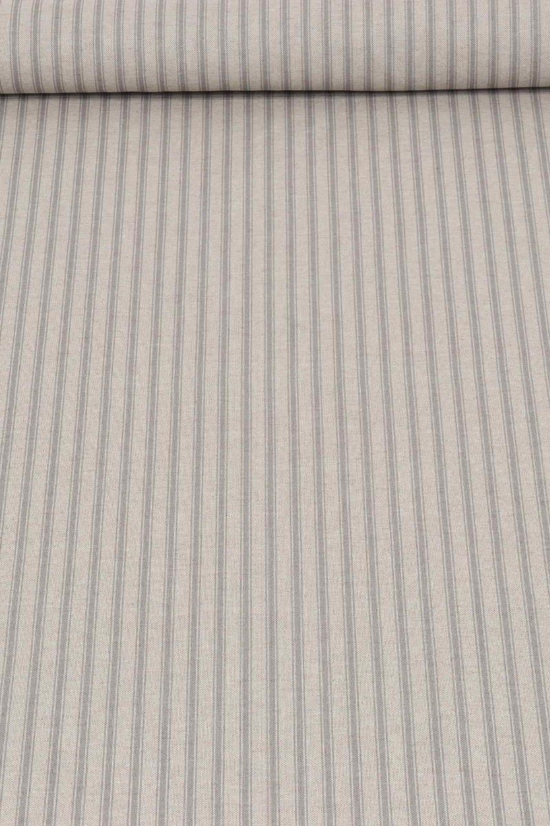 Deck Stripe Grey 140cm Fabric