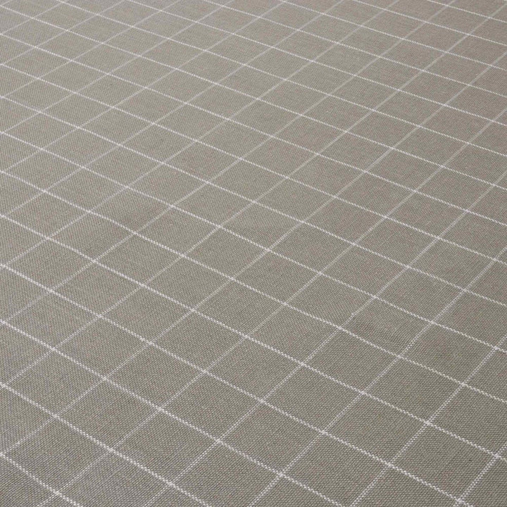 Clearance Chalk Check White Fabric