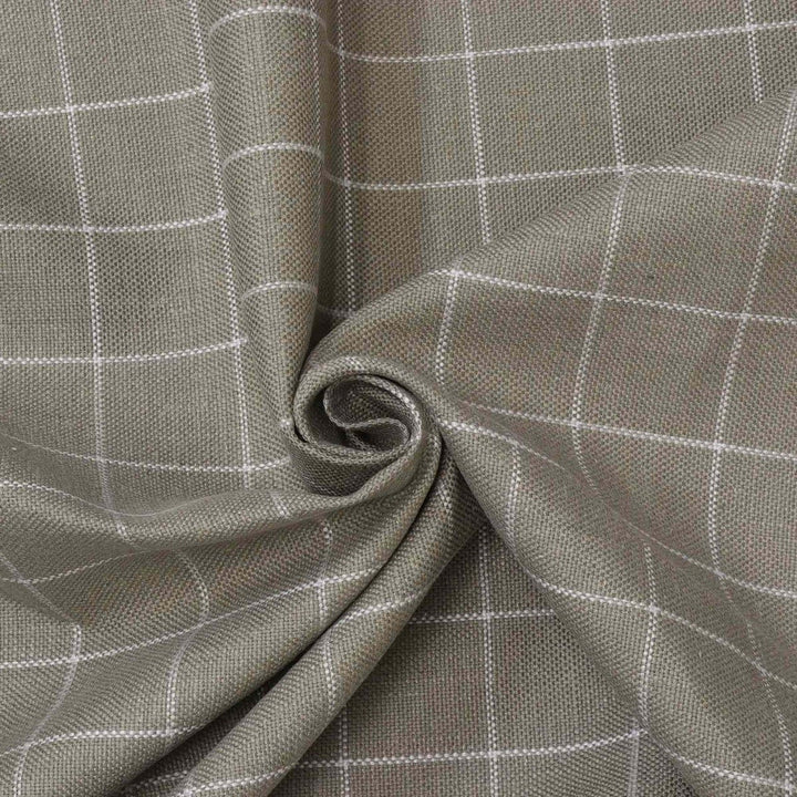 Chalk Check White Fabric