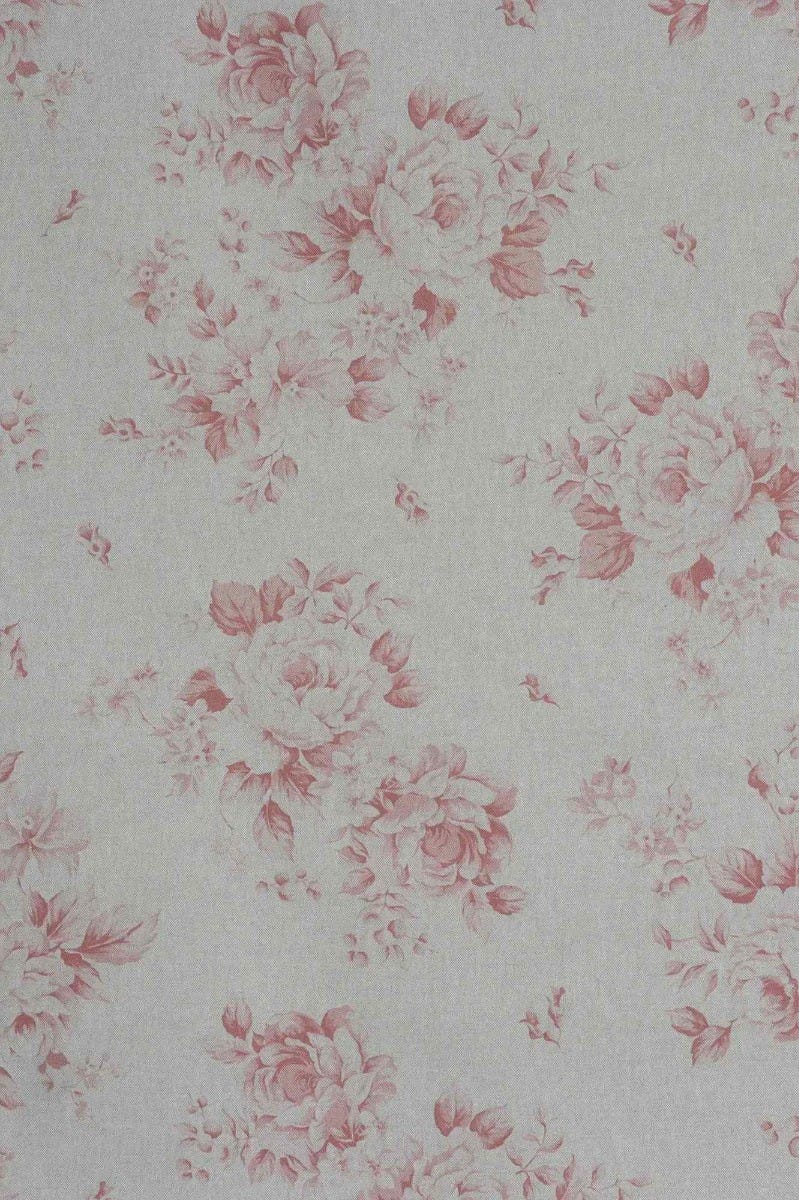 Dorothy Rose Coral Red Double Width Fabric