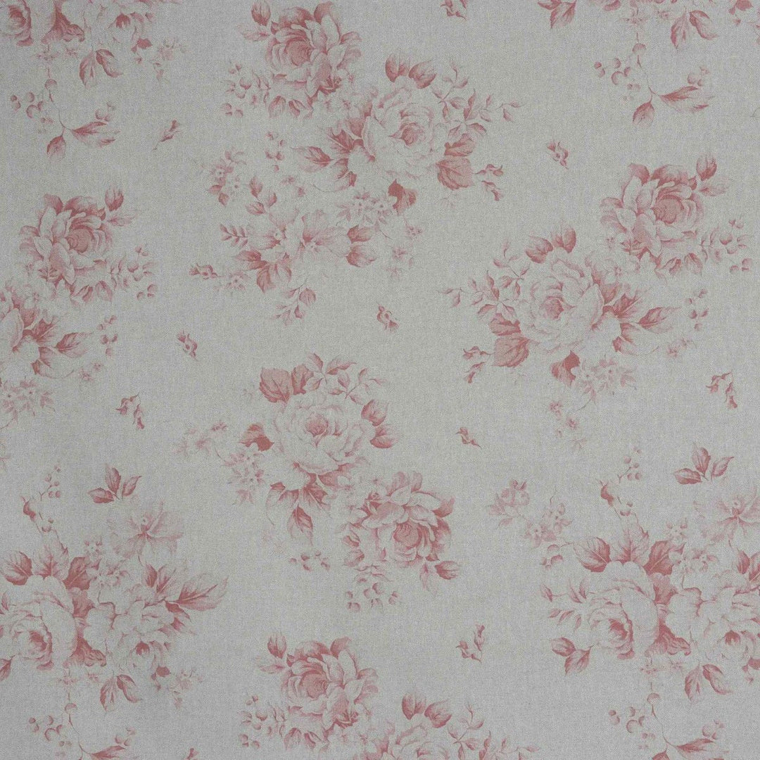 Dorothy Rose Coral Red Double Width Fabric