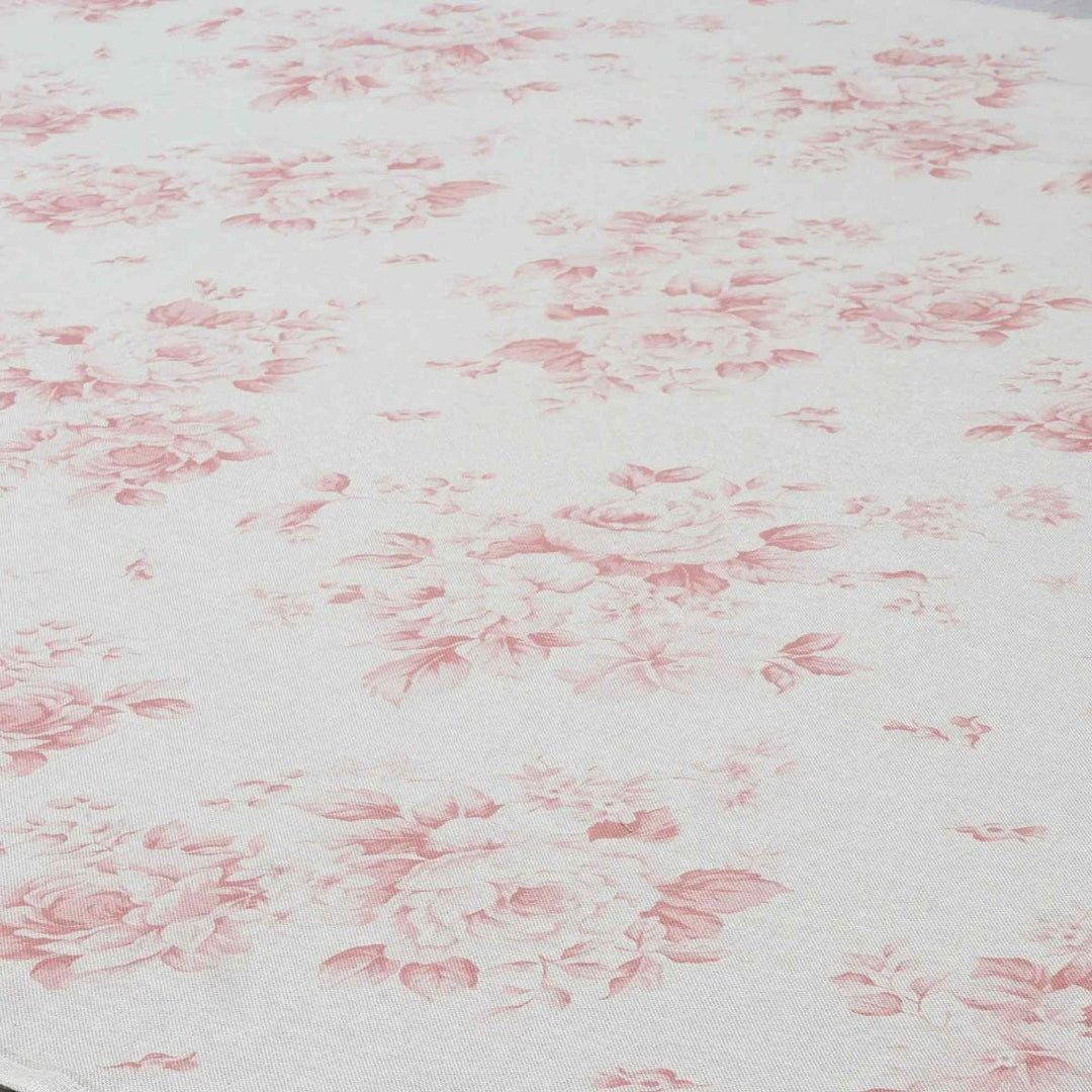 Dorothy Rose Coral Red Double Width Fabric