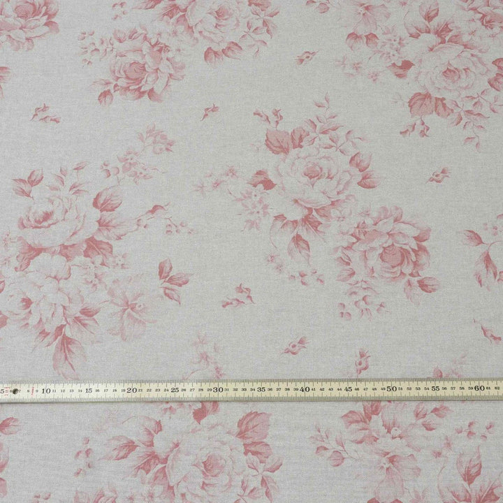 Dorothy Rose Coral Red Double Width Fabric