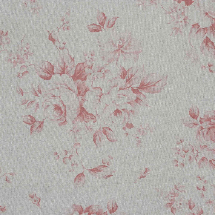 Dorothy Rose Coral Red Double Width Fabric