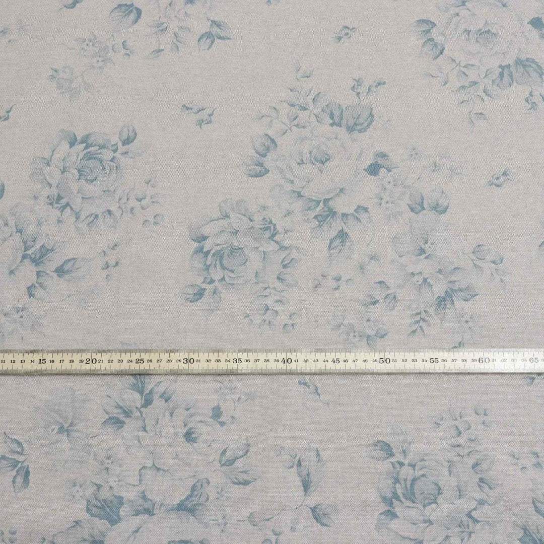 Dorothy Rose Kingfisher Blue Double Width Fabric