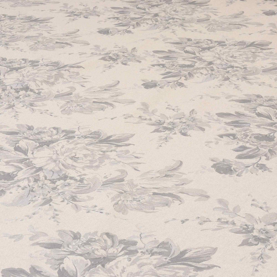 Camilla Faded Rose Grey Double Width Fabric