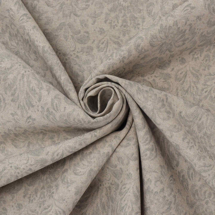 Noble Heraldic Dove Grey Double Width Fabric