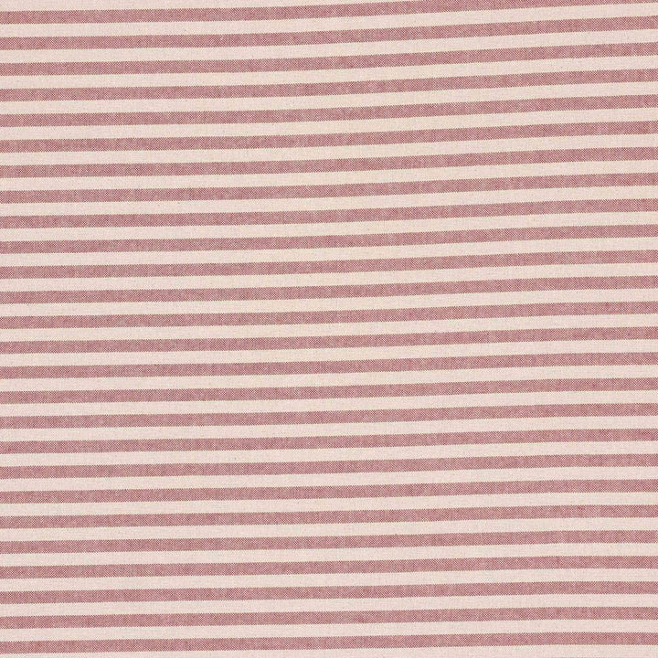 Cambridge Stripe Red Double Width Fabric