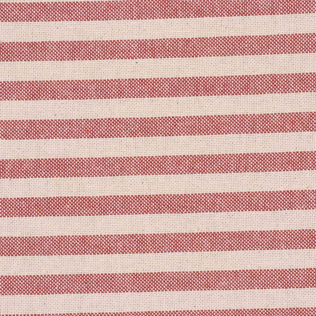 Cambridge Stripe Red Double Width Fabric