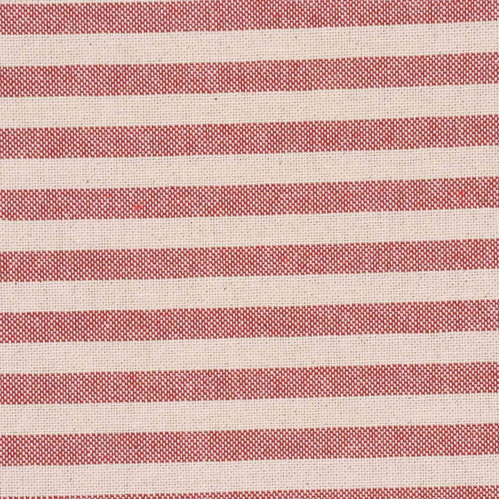 Cambridge Stripe Red Double Width Fabric