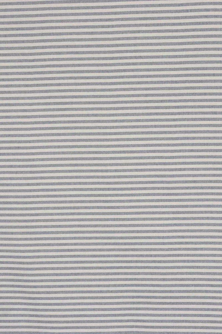 Cambridge Stripe Blue Double Width Fabric