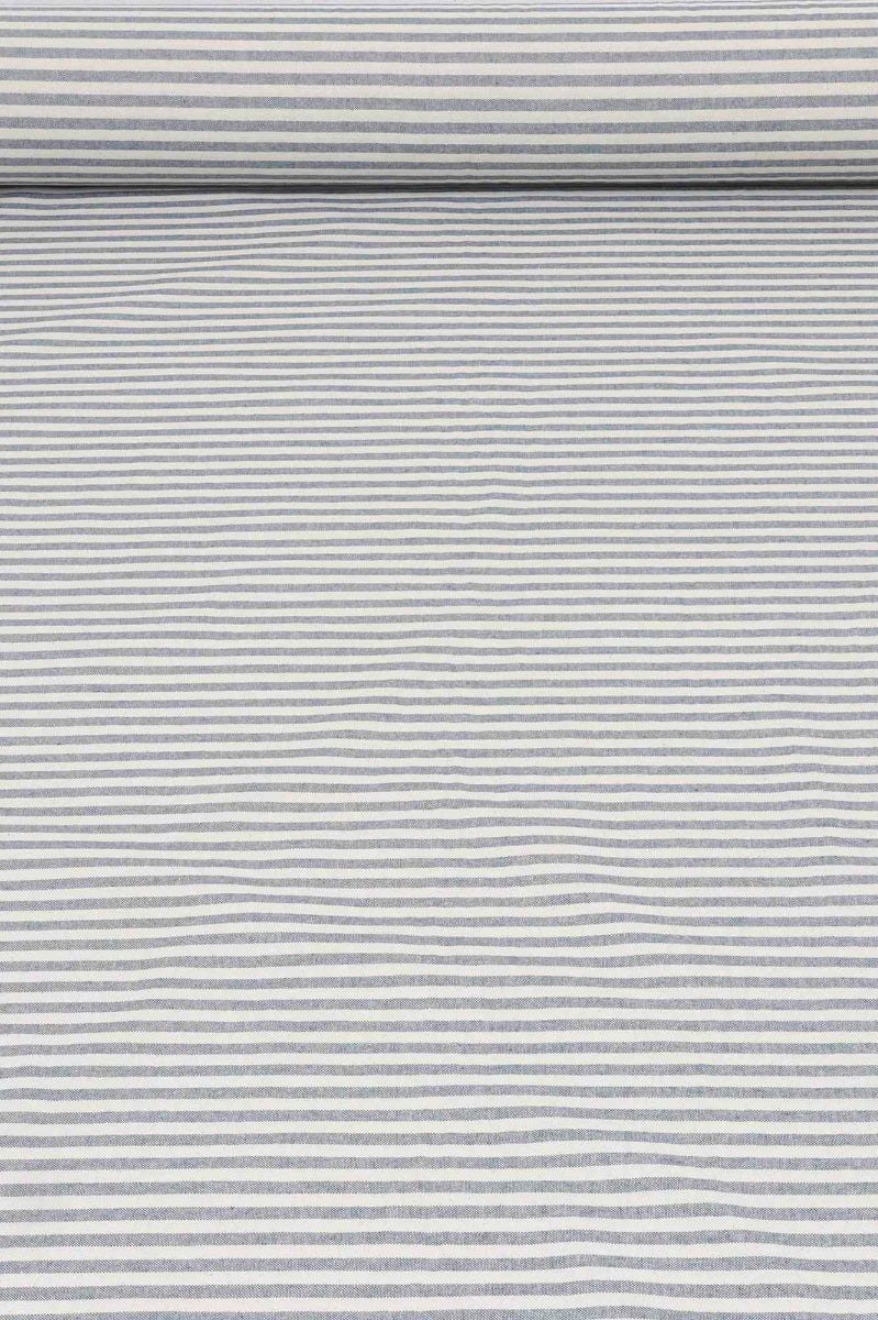 Cambridge Stripe Blue Double Width Fabric