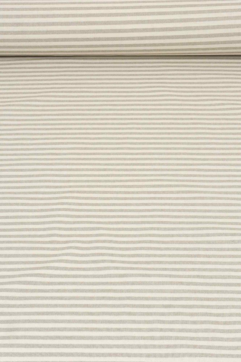 Cambridge Stripe Beige Double Width Fabric