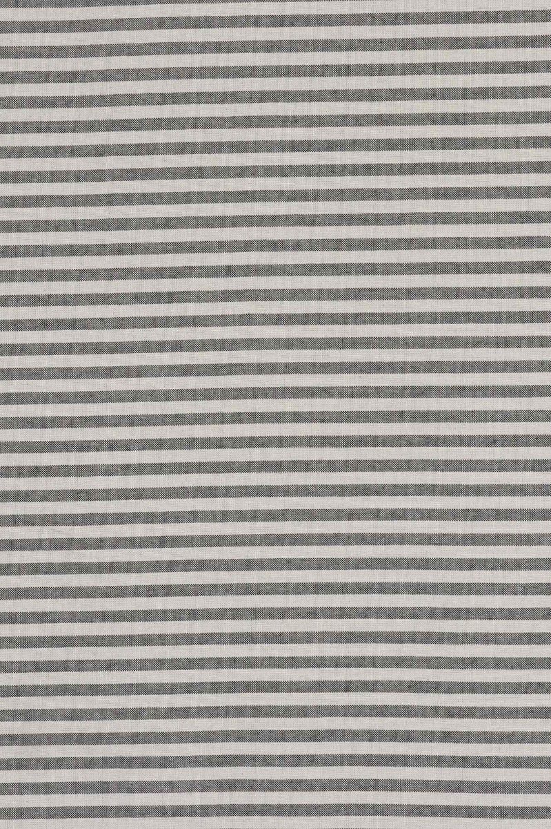 Cambridge Stripe Charcoal Double Width Fabric