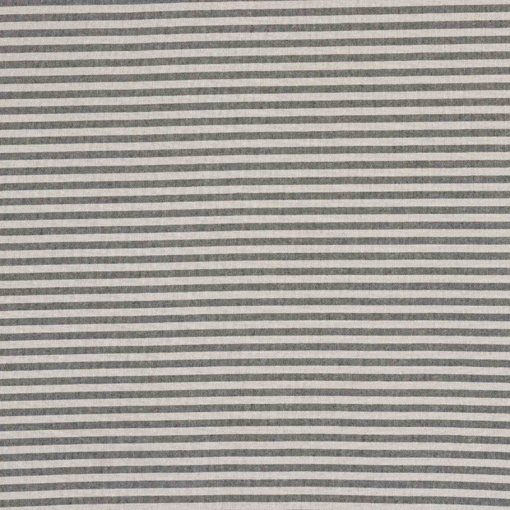 Cambridge Stripe Charcoal Double Width Fabric