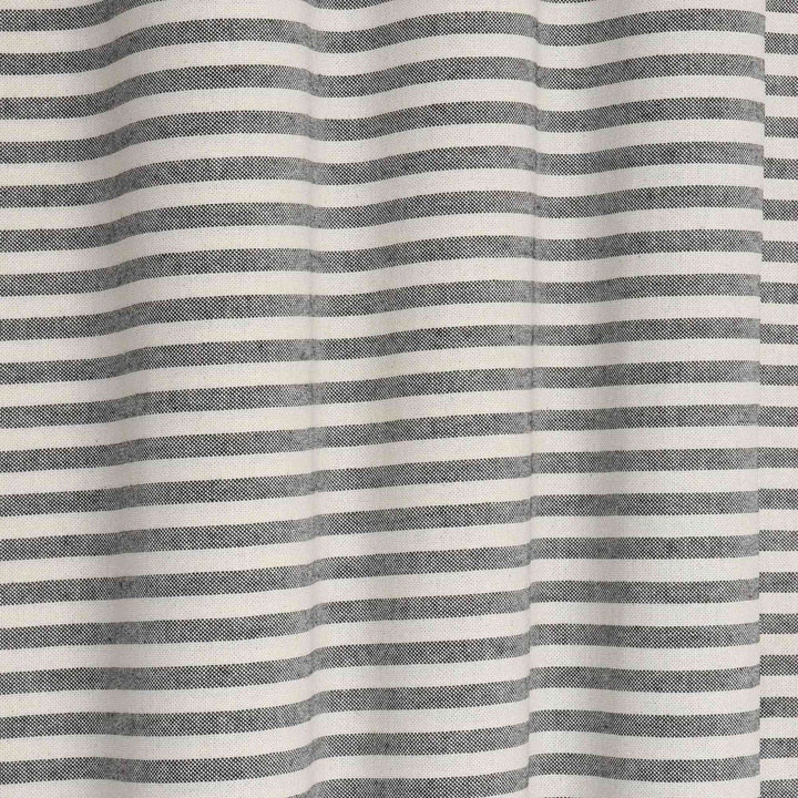 Cambridge Stripe Charcoal Double Width Fabric