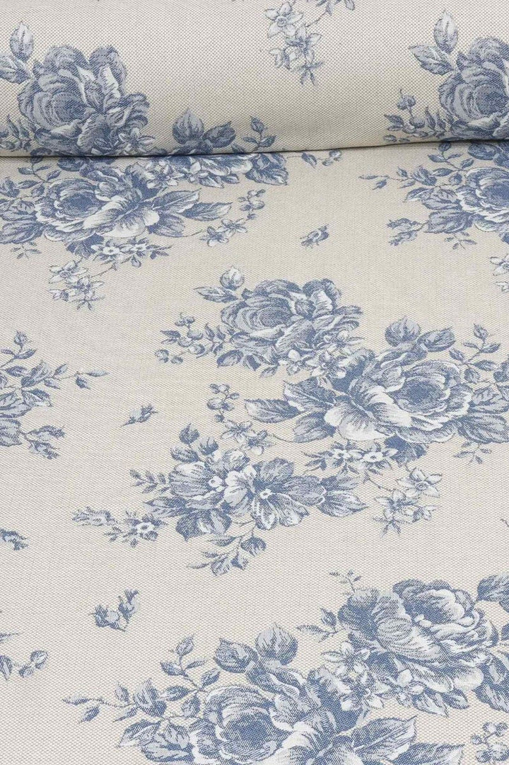 Belle Rose in Blue Fabric