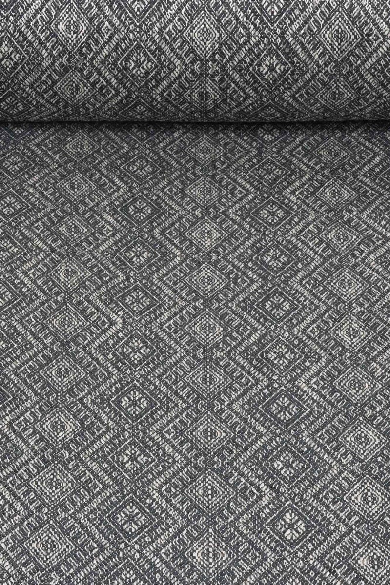 Yarmouth Ikat in Charcoal Fabric