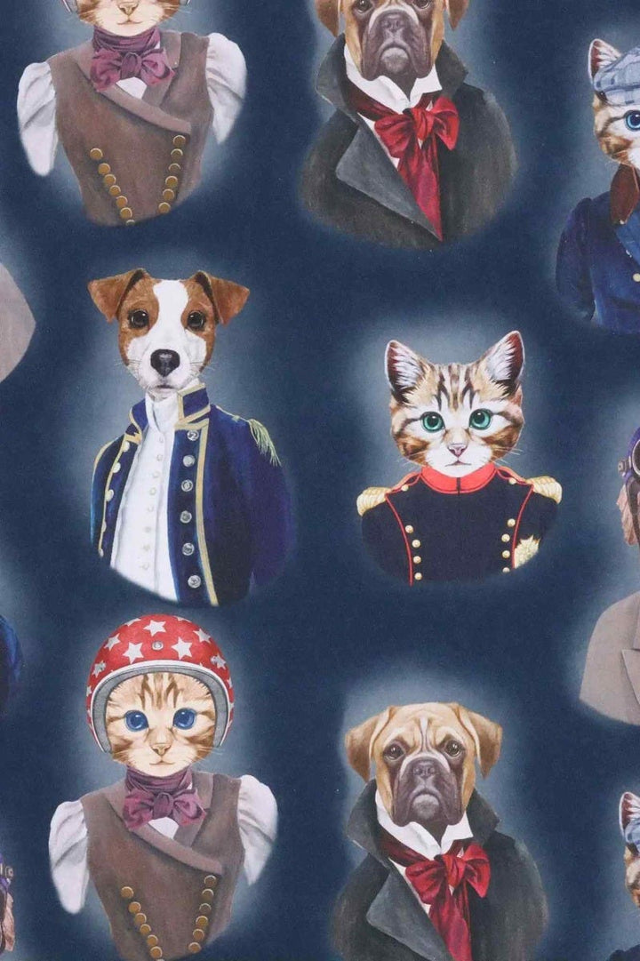 The Pooch & Tabby Navy Fabric