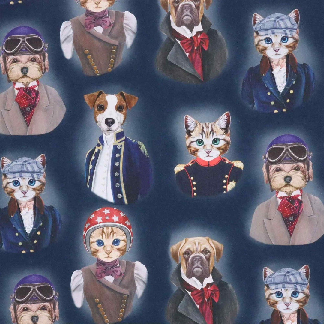 The Pooch & Tabby Navy Fabric