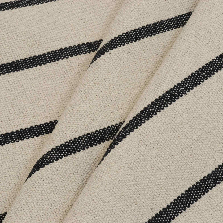 Austin Deck Stripe Charcoal Fabric