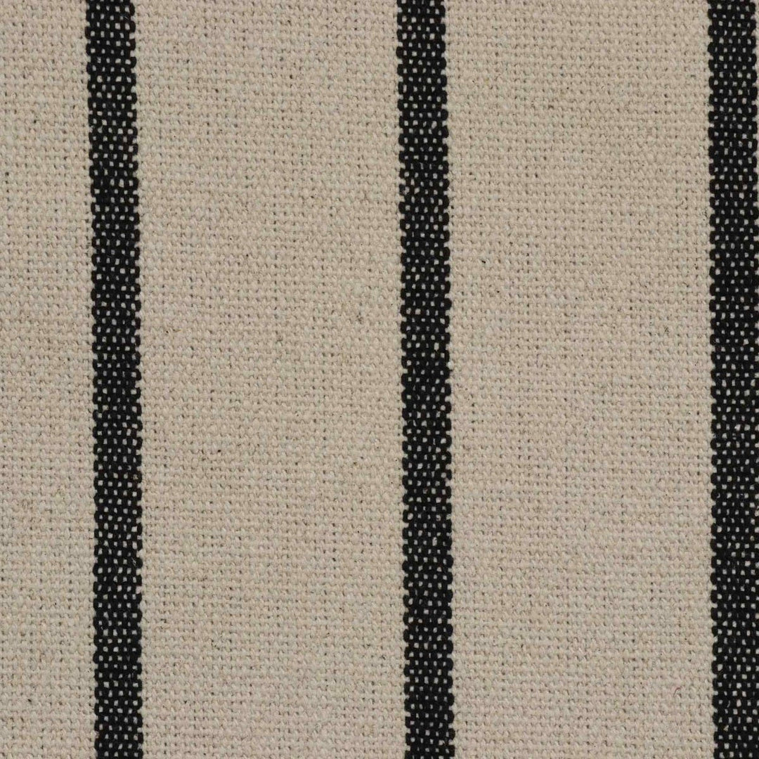 Austin Deck Stripe Charcoal Fabric