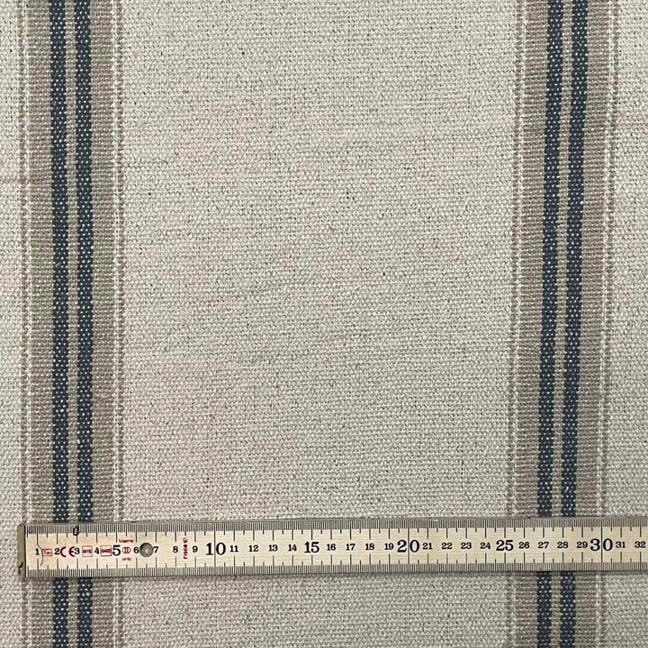 Donan Stripe Grey Fabric