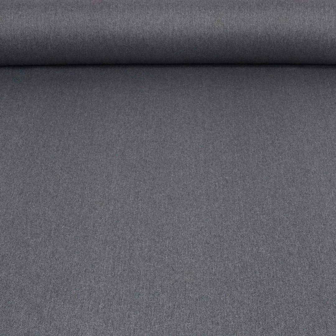 Herringbone Collection Charcoal Fabric