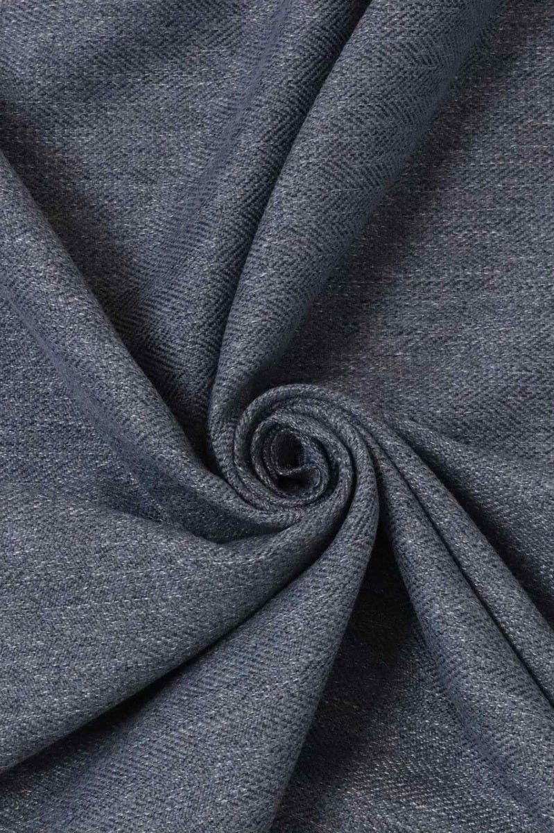 Herringbone Collection Navy Fabric