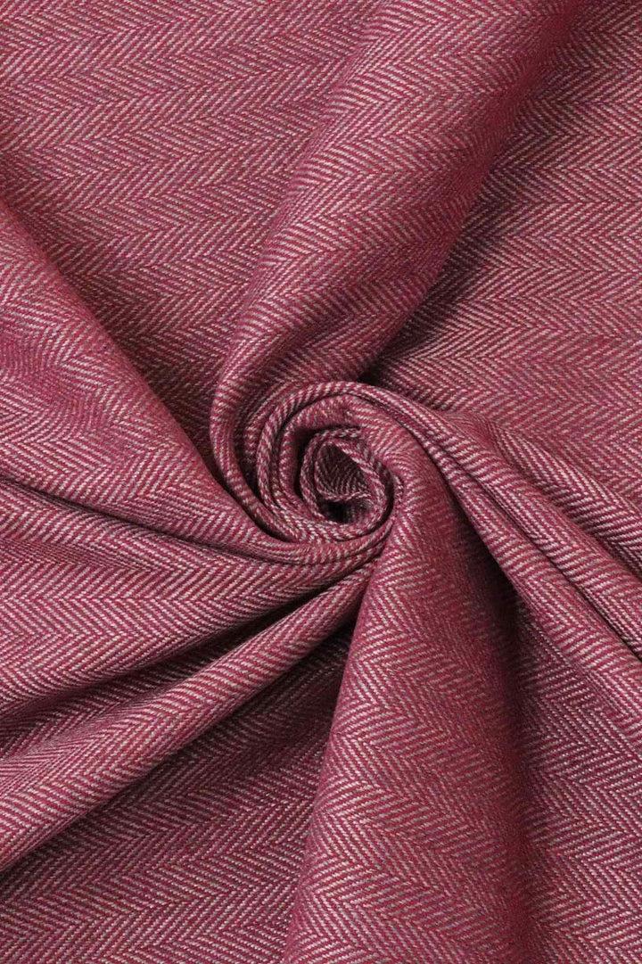 Herringbone Collection Wine Fabric