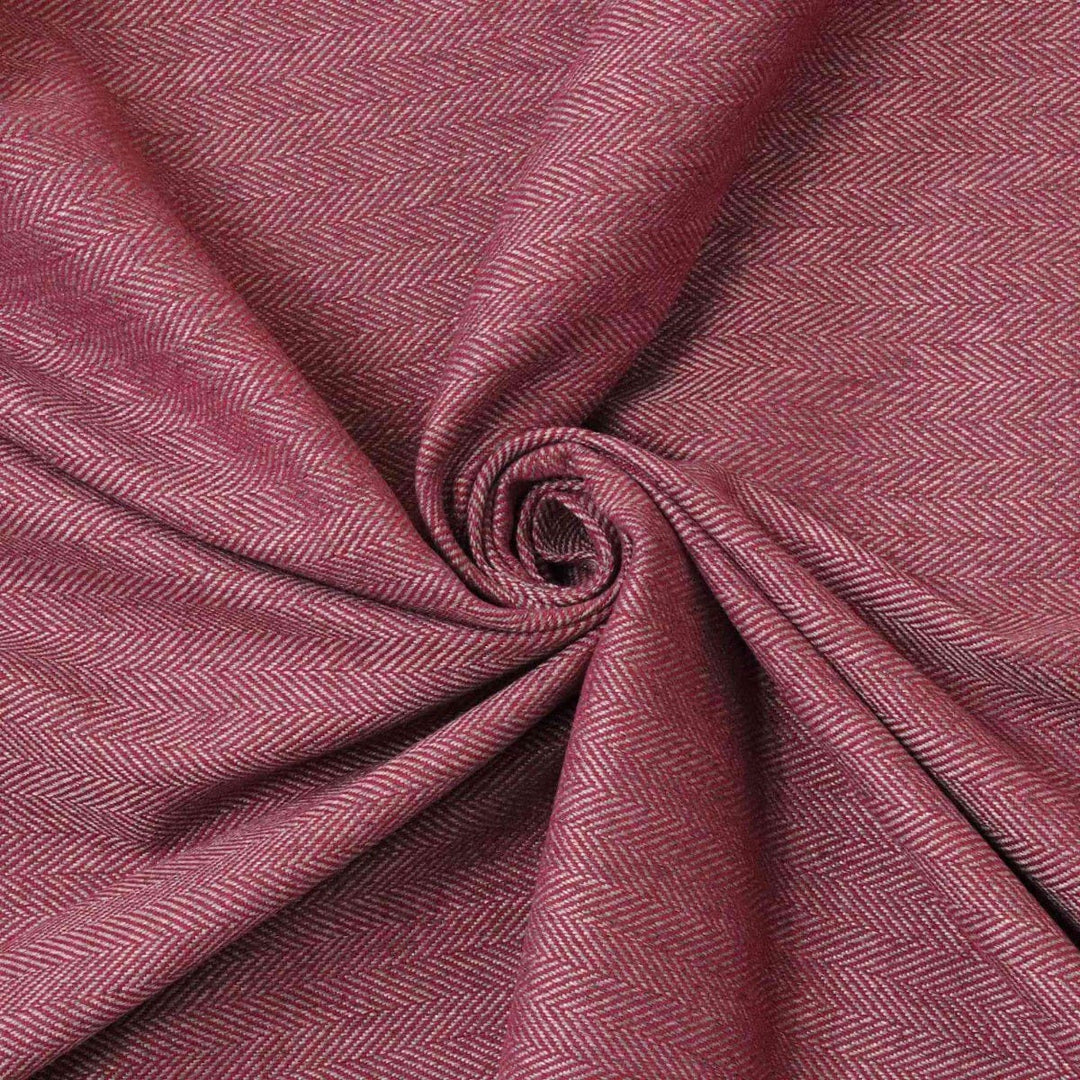 Herringbone Collection Wine Fabric