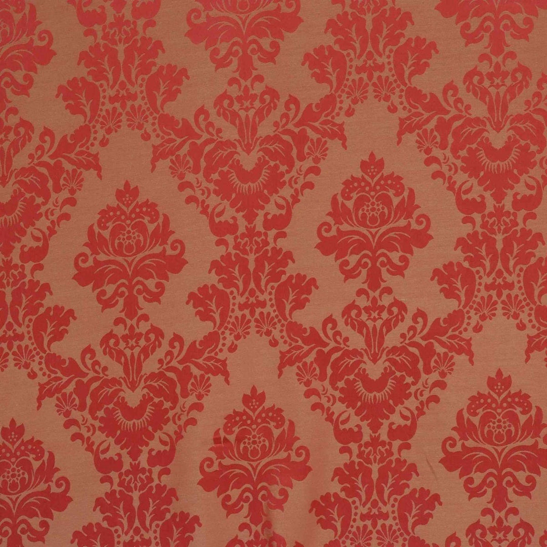 Madagascar Damask Red Fabric