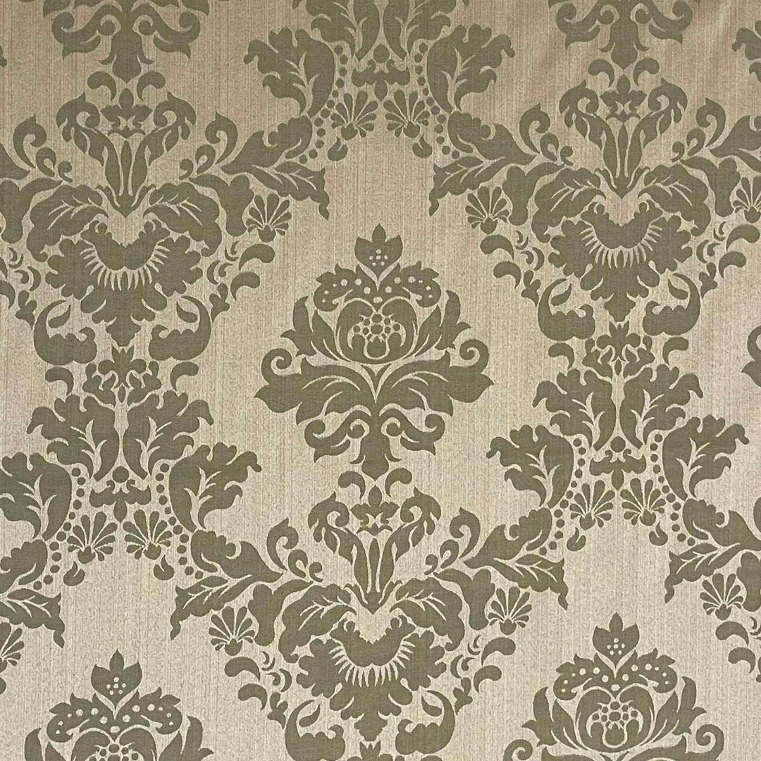 Madagascar Damask Gold Fabric