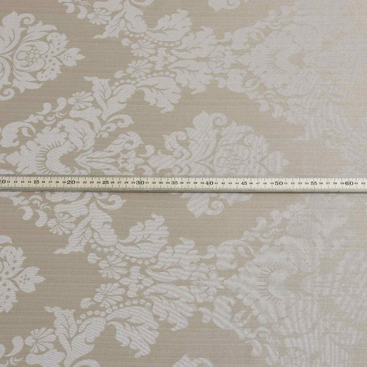 Madagascar Damask Ivory Fabric