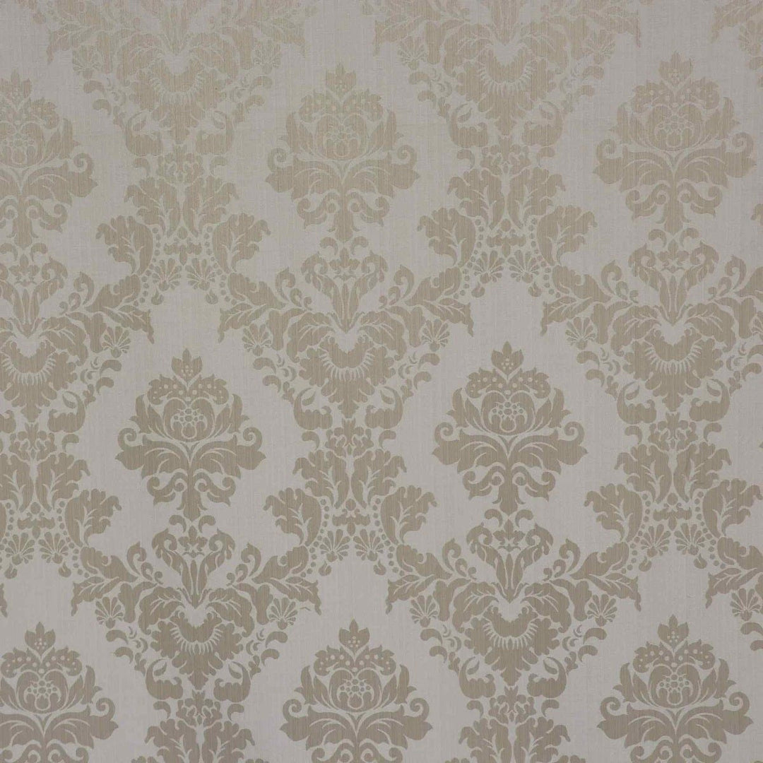 Madagascar Damask Ivory Fabric