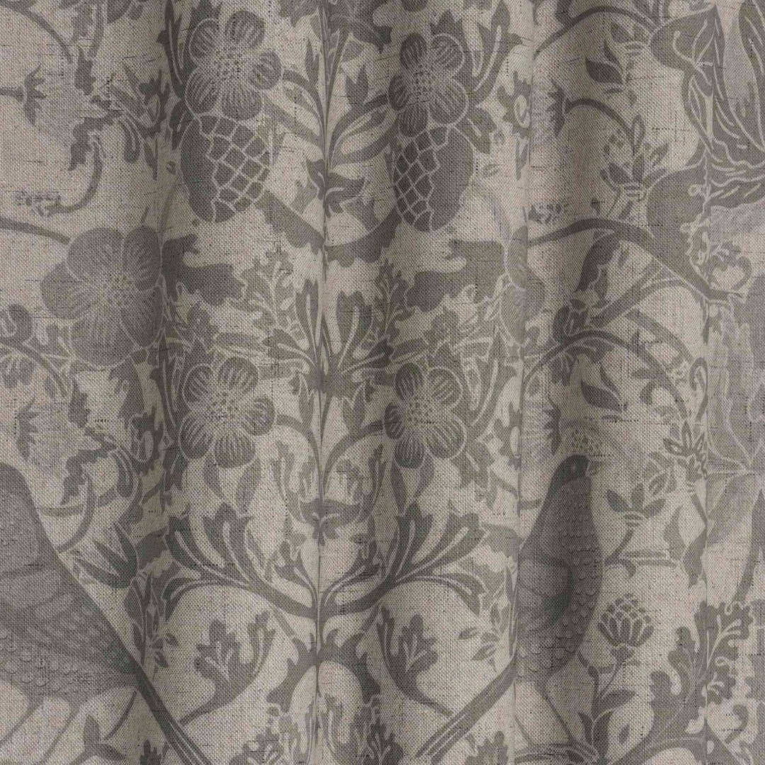 Morris Birds Grey Double Width Fabric