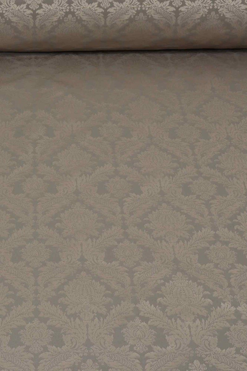 Alderton Luxury Damask Chocolate Fabric