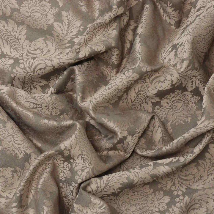 Alderton Luxury Damask Chocolate Fabric