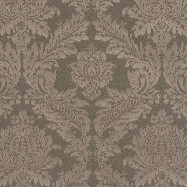 Alderton Luxury Damask Chocolate Fabric